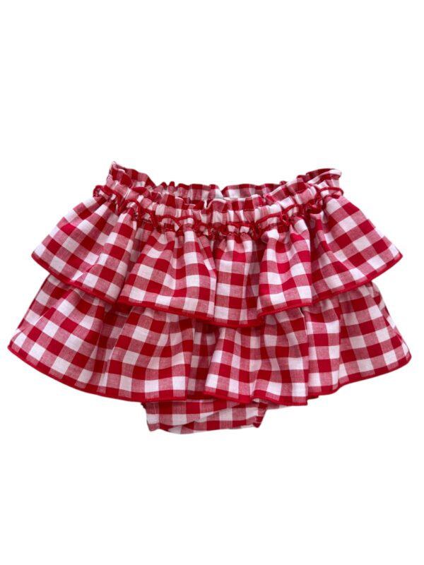 Ranita volantes vichy rojo