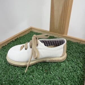 Zapato Esparto Blanco