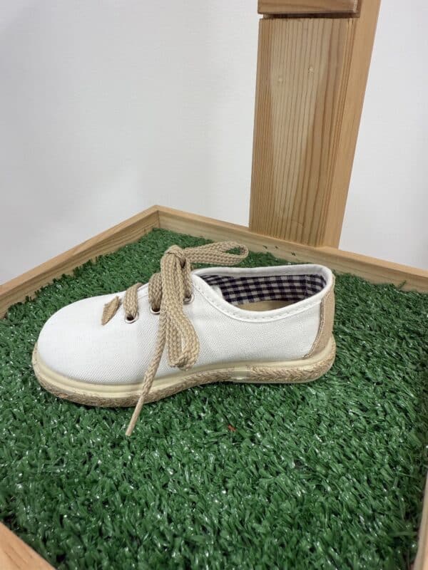 Zapato Esparto Blanco
