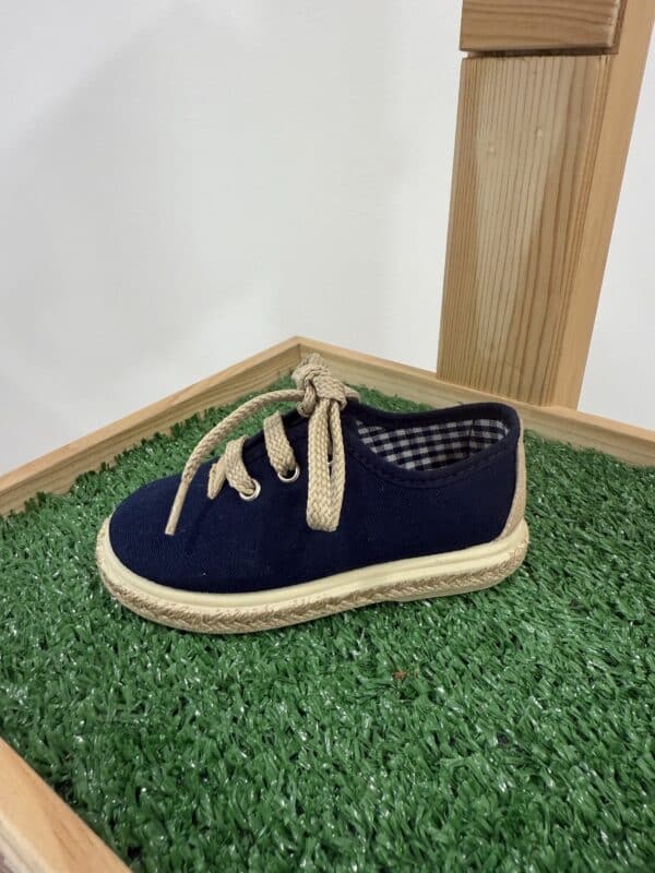 Zapato Esparto Marino