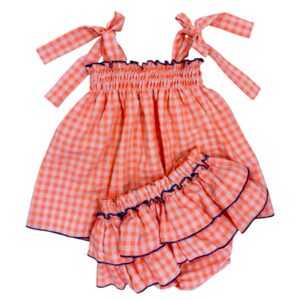 Conjunto Engomado Flúor Naranja