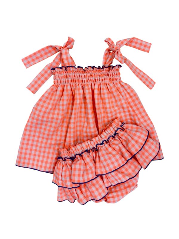 Conjunto Engomado Flúor Naranja