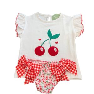 Conjunto Baño Niña Cereza