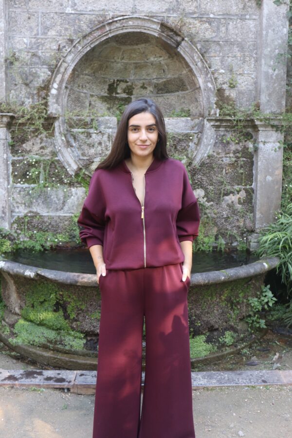 Conjunto Bomber Burdeos