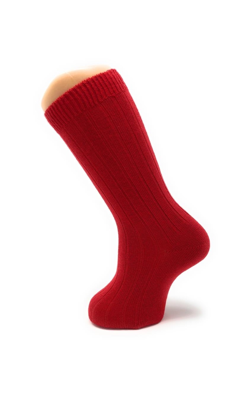 Calcetín Alto Canalé Rojo