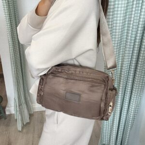 Bolso Nylon Taupe