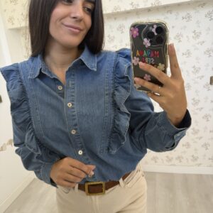 Camisa Denim Volantes