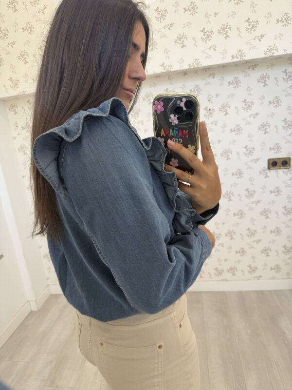 Camisa Denim Volantes - Imagen 3