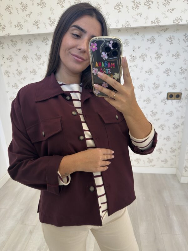 Chaqueta Jara Burdeos