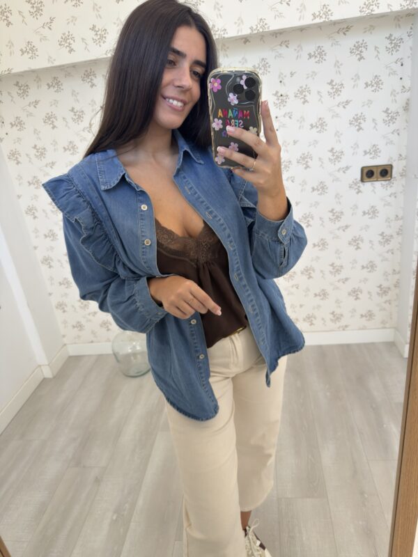 Camisa Denim Volantes - Imagen 2