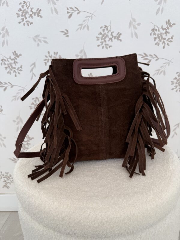 Bolso Flecos Chocolate