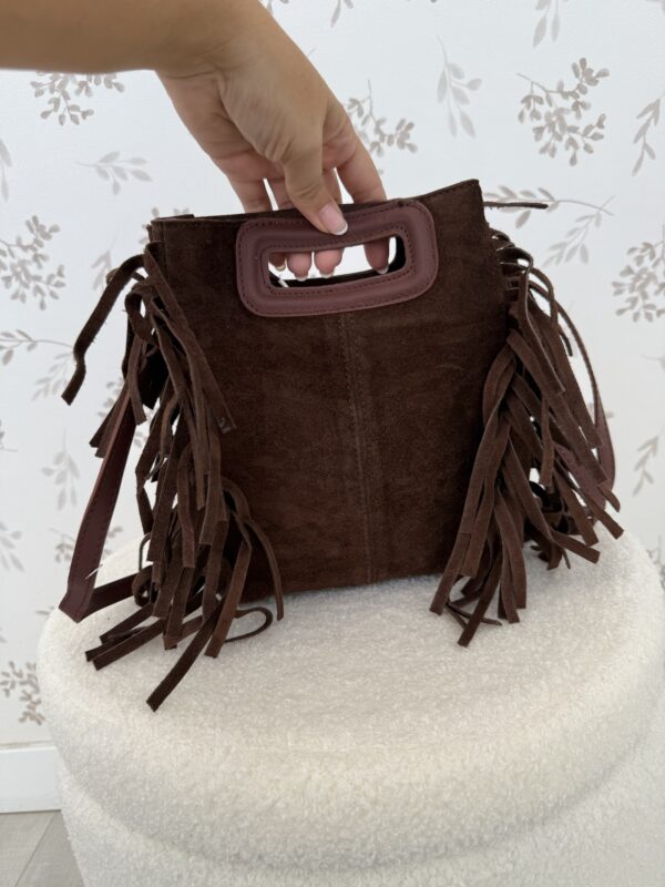 Bolso Flecos Chocolate - Imagen 3