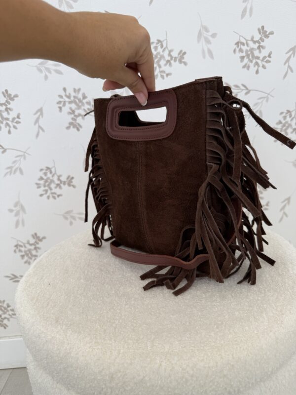 Bolso Flecos Chocolate - Imagen 4