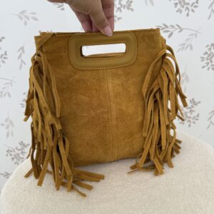 Bolso Flecos Mostaza