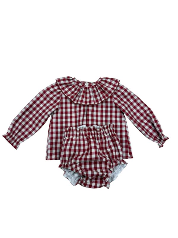Conjunto Vichy Burdeos