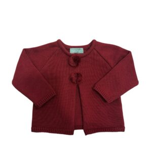 Chaqueta Pompones Burdeos