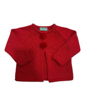 Chaqueta Pompones Rojo