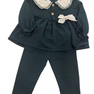 Conjunto Felpa Verde Pollitos