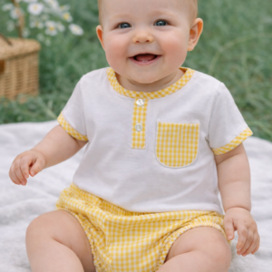 Conjunto Vichy Amarillo