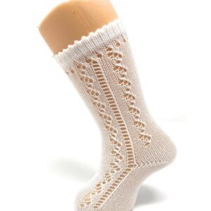 Calcetín Calado Blanco