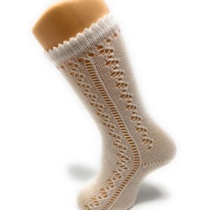 Calcetín Calado Crudo