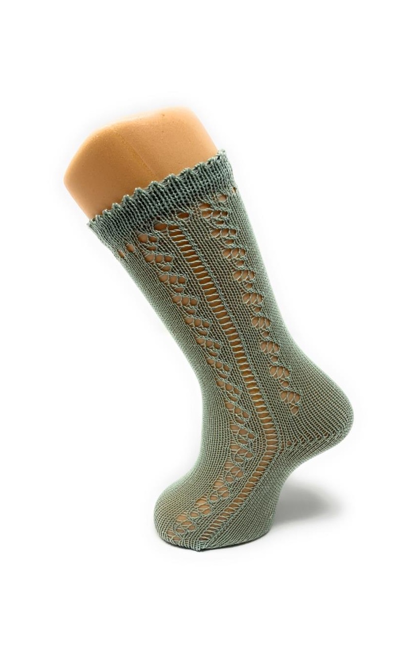 Calcetín Calado Verde