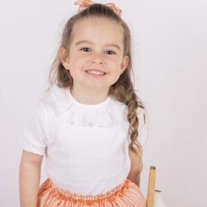 Camiseta Algodón Cuello Inglés