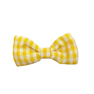 Lazo Pelo Vichy Amarillo Pequeño