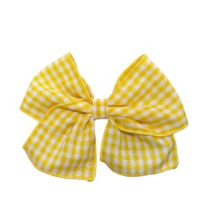 Lazo de Pelo Vichy Amarillo