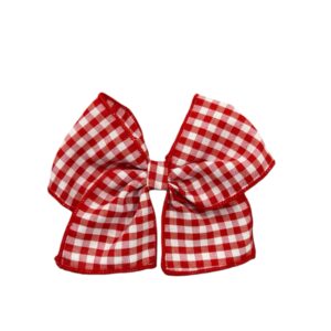 Lazo de Pelo Vichy Cereza