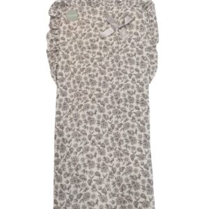 Colchoneta+Bolso Flor Gris