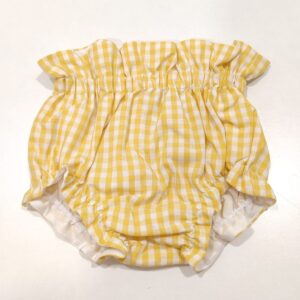 Cubrepañal Vichy Amarillo