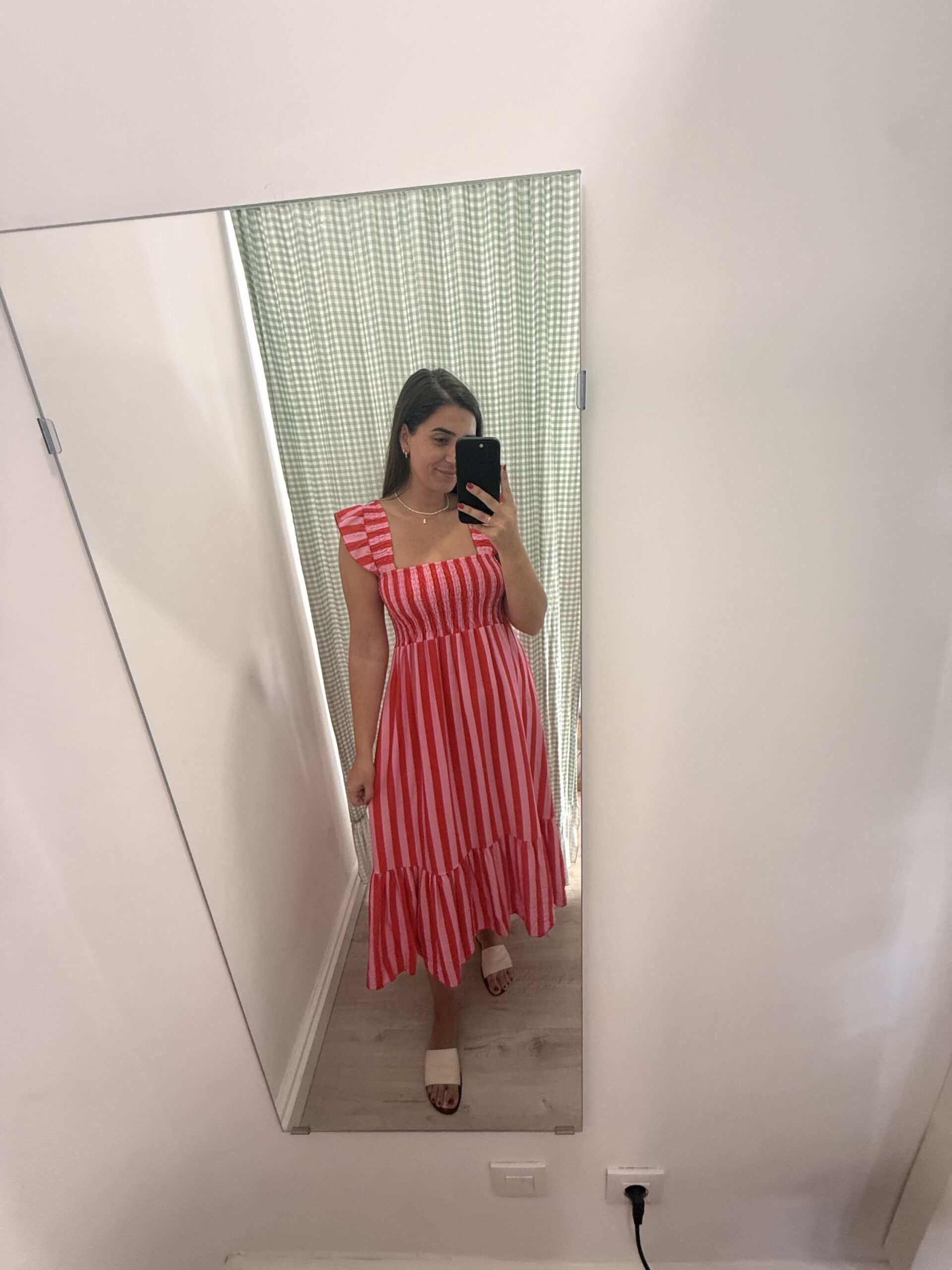 Vestido Formentera (rojo y rosa)