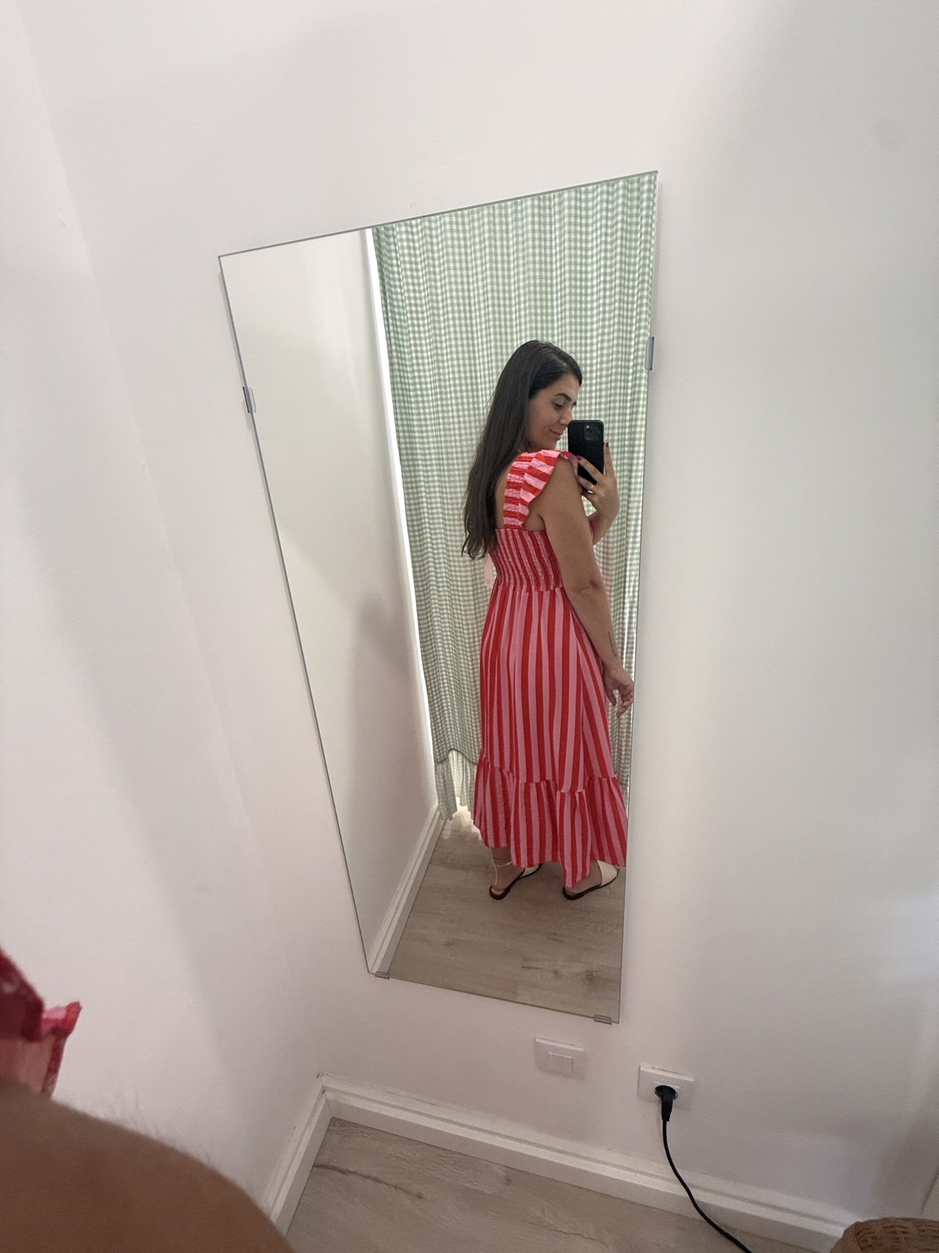 Vestido Formentera (rojo y rosa) - Imagen 2