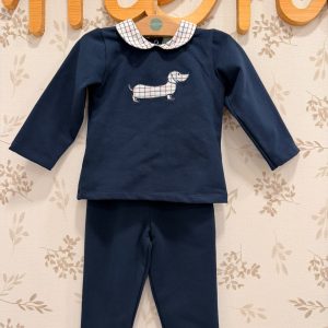 Conjunto felpa Salchicha Marino